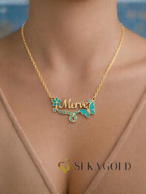 Naamketting „Hoopsbloem“ – 925 sterling zilver