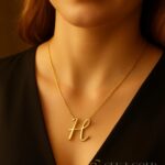 Collana con lettera H – argento sterling 925